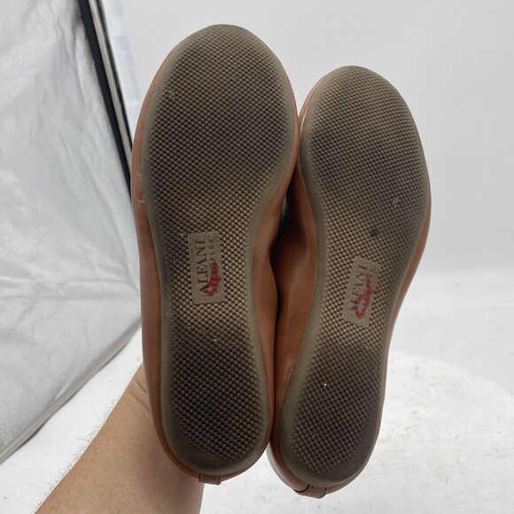 ALFANI Step 'N Flex Women's Brown Ballet Smooth Round-Toe Slip-On Bow Flats SZ 6 - Picture 10 of 12